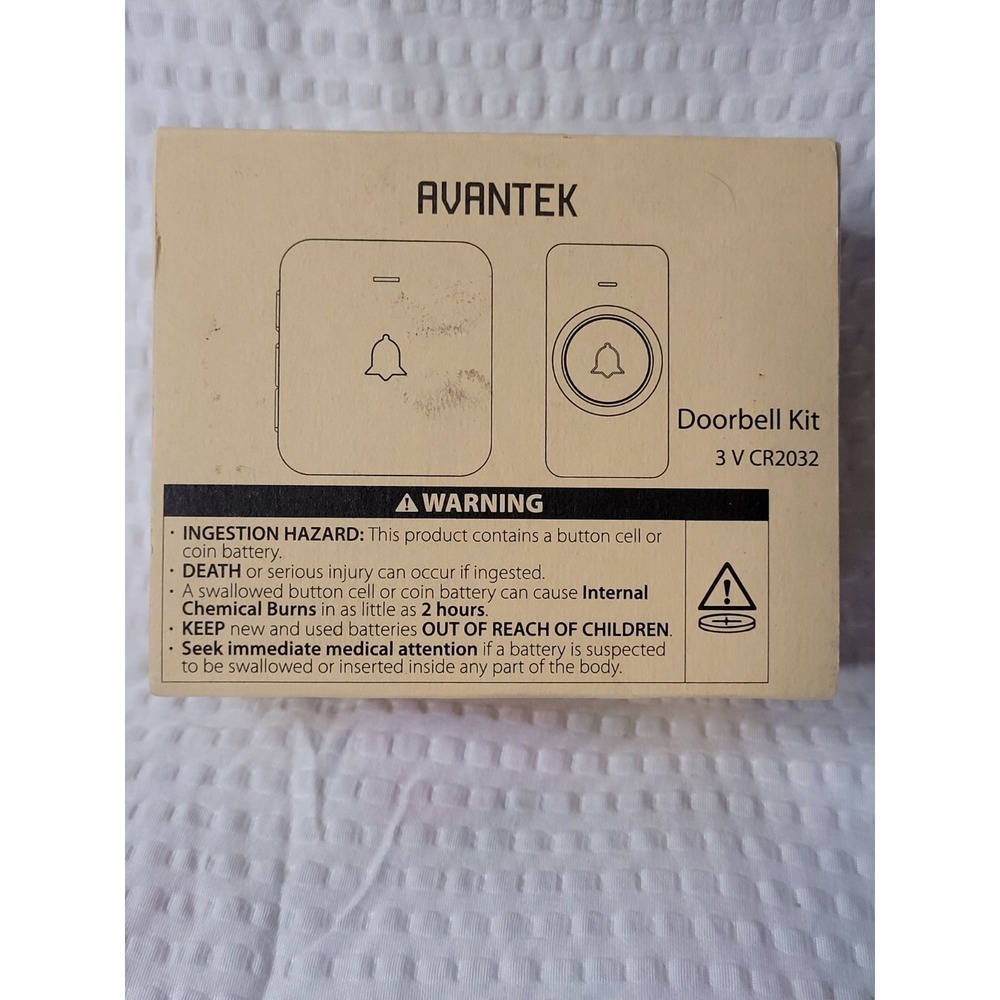 AVANTEK LD-CB-11-A Mini‎ 3V Waterpoof 1000 Feet Wireless Door Chime Bell - Black